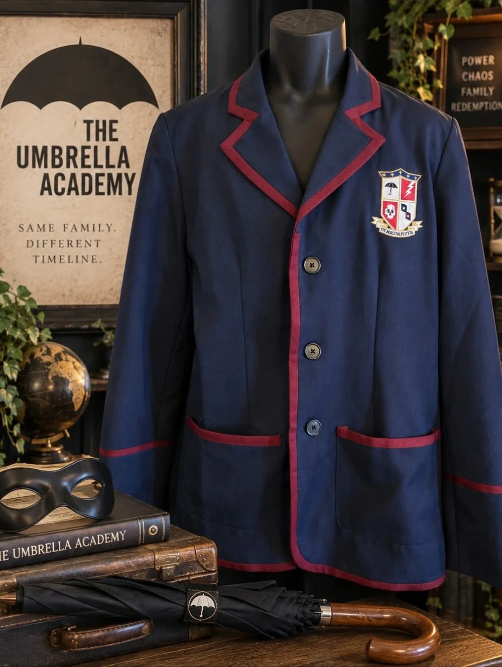 The Umbrella Academy Men’s Large Blazer Jacket NWT Licensed Cosplay Uniform